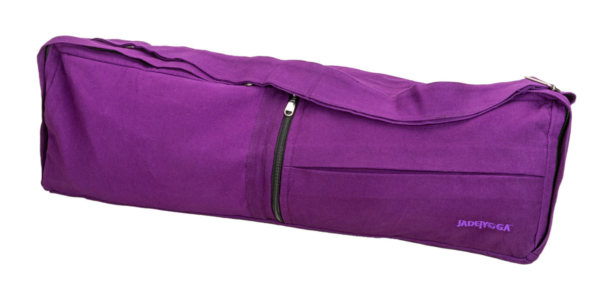 hugger mugger batik yoga mat bag purple rain Yoga Macaranga Mat Bag – Organic Cotton