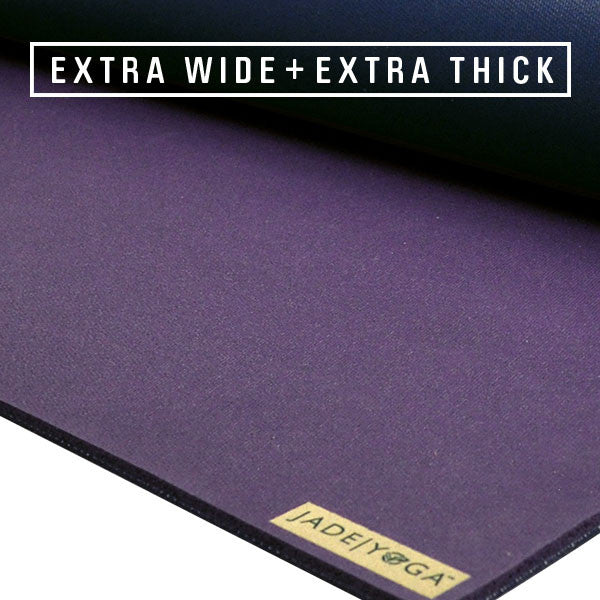 XW Fusion Yoga Mat - Extra Wide and Thick for Grip - JadeYoga
