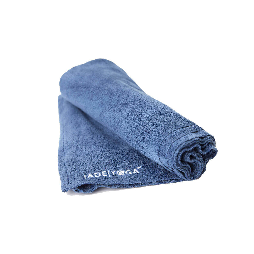 Yoga Towel Slate-Blue - JadeYoga